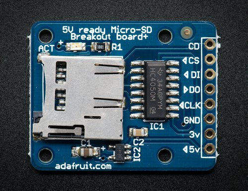 Adafruit Micro SD Card Breakout Board+