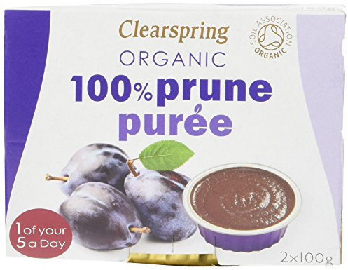 Clearspring Organic 100 percent Prune Purée, 2x 100g (Pack of 6)