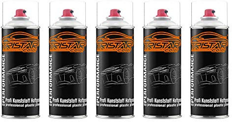 TRISTARcolor Haftgrund Primer Haftvermittler für Kunststoffteile/Spraydose - Sprühdose 5 x 400 ml transparent