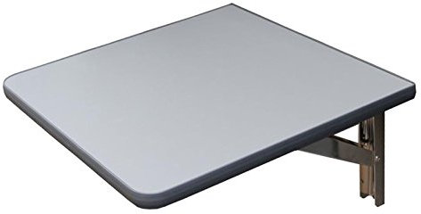 Freizeit Wittke Wandklapptisch mit Edelstahl Klappenaussteller Anthrazit-Metallic B40 x T40 cm