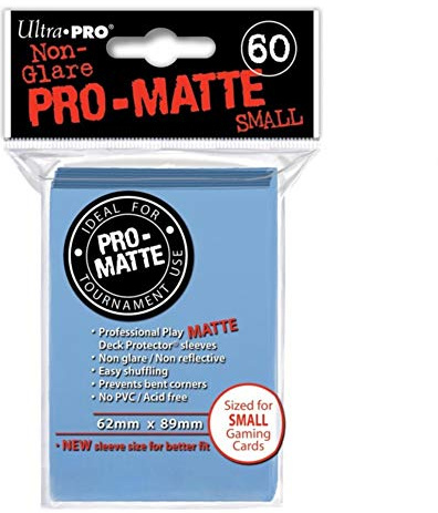 Ultra Pro 84270 - Small Sleeves - Matte - 60, hellblau