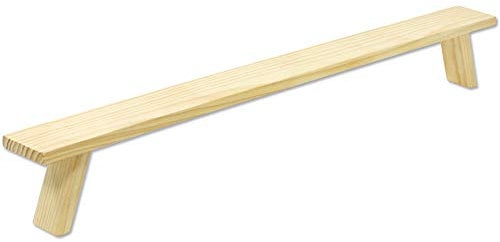 Dekohelden24 Holz-Schwibbogenbank, ca. 80 x 7 x 10 cm, Natur