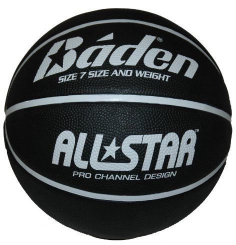 Baden All Star Unisex Basketball schwarz/weiß Größe 7