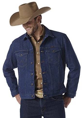 Wrangler Men's Cowboy Cut Western Unlined Denim Jacket Outerwear, L