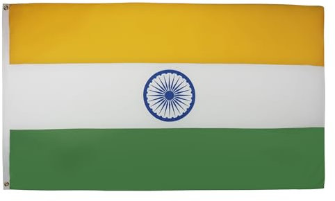 BANDIERA INDIA 150x90cm - BANDIERA INDIANA 90 x 150 cm - AZ FLAG