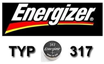 ENERGIZER Lot de 3 Blisters de 1 Pile Montres Oxyde d'Argent 317 SR62 SR516SW