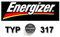 ENERGIZER Lot de 3 Blisters de 1 Pile Montres Oxyde d'Argent 317 SR62 SR516SW