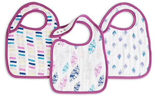 aden + anais 7116G Classic Snap Bib Wink, 3er pack