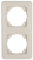 Kopp Abdeckrahmen 2-fach Europa creme-weiß, 303201078