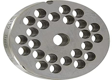 Grille pour hachoir n°12 électrique, 8 mm, grise 4312A-8