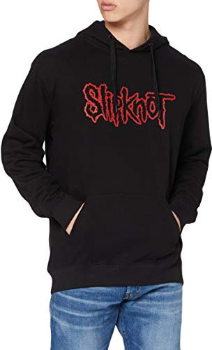 Slipknot Herren Umstands Sport Hoodie Logo, Schwarz (Black), S