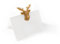 Logbuch-Verlag 20 edle Tischkarten weiß Weihnachten mit Hirsch-Geweih gold Namensschilder Platzkarten Weihnachten Hochzeit