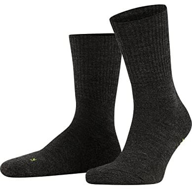 FALKE Unisex Socken Walkie Light U So Wolle Funktionsmaterial einfarbig 1 Paar, Grau Smog 3150, 42-43