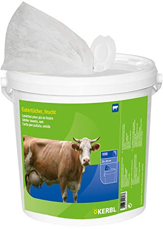 UdderoClean Eutertuch feucht im Eimer - 1000 Blatt