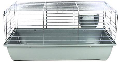 Little Friends Premium Rabbit 80Cm Rabbit and Guinea Pig Cage, Grey
