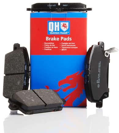 Quinton Hazell Brake Pad Set - 4 OEM Quality Direct Fit Replacement Brake Pads for Single Axle - Front - BP1598