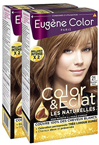 Eugen Color Les Naturelles Haarfarbe, permanent, Creme, Nr. 2 Kastanienbraun, 2 Stück