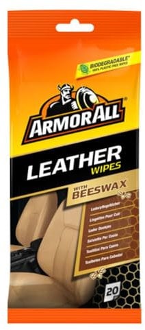 Armor All GAA39020ML Leather Wipes 20 Wipes, White Wipes