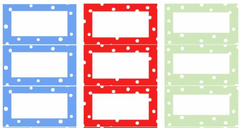 Nutley's 96 Dotty Jam Jar Labels