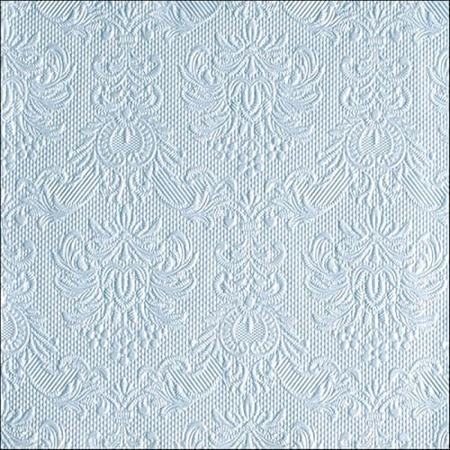 15er Pack Servietten Elegance blau Metallic 33 x 33 cm