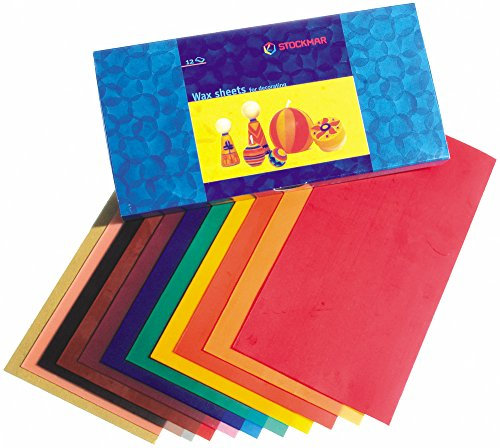 Wachsfolie 20x10cm 12er sortiert Stockmar Liefermenge = 1