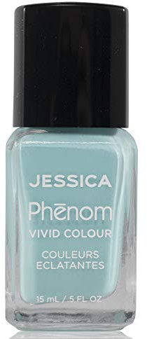 JESSICA | Phenom Vivid Colour Nail Polish | Long-lasting Gel-like Nail Polish without UV Lights coming in vivid & pigmented colours | Celestial Blue | 14 ml