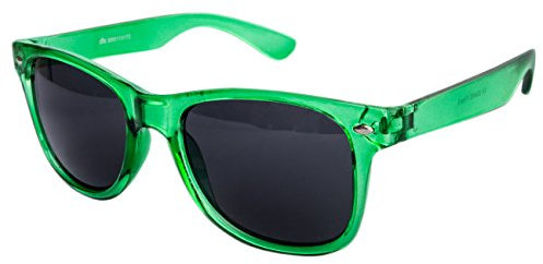 Ciffre EL-Sunprotect® Sonnenbrille Nerdbrille Brille Nerd Transparent Dunkel Grün UV400