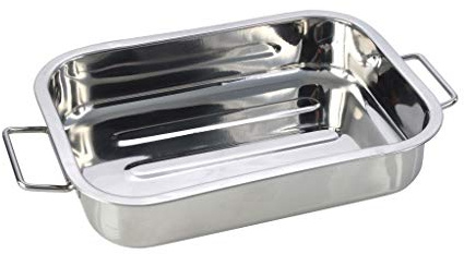 Pendeford Housewares 35 cm Stainless Steel Roasting Dish, Multi-Colour,SS835