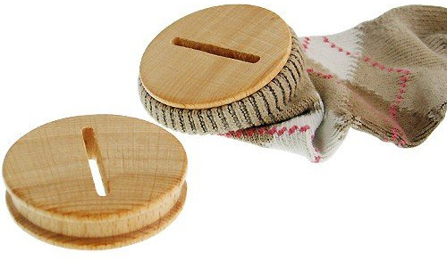 Holz-Sparstrumpfverschluss, 8 Stück