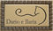 GUIZZO Creart - Targa Personalizzata Nomi/Via in Ceramica, Targhetta Personalizzata Modificabile con Cornice Mosaico, Targhetta Porta Ingresso Numero Civico, Made in Italy 12x7Hcm Beige/Grigio Scuro