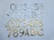 IRONMONGERY WORLD® Solid Brass House Door Numbers Numerals Alphabets Letters (1-ONE Polished Brass)