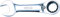 KS Tools 503.4633 Mini clé mixte à cliquet réversible 72 dents 10 mm