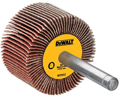 DEWALT Flap Wheel, 3-Inch x 1-Inch x 1/4-Inch HP, 120-Grit (DAFE1H1210)