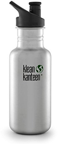 Klean Kanteen bouteille en acier inoxydable avec bouchon sport classique - Argent - 532 ml