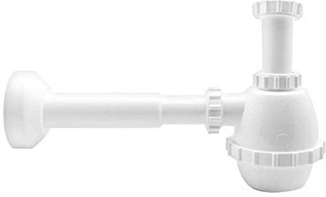Dianhydro 371-300 Siphon PVC 1 Weg ohne Ablaufgarnitur für Porzellan mit Schlauch, 1 1/4, mehrfarbig