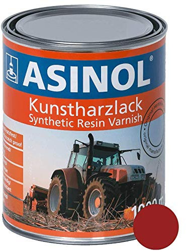 ASINOL HORSCH ROT 1.000 ml Kunstharzlack Farbe Lack 1l Liter Dose