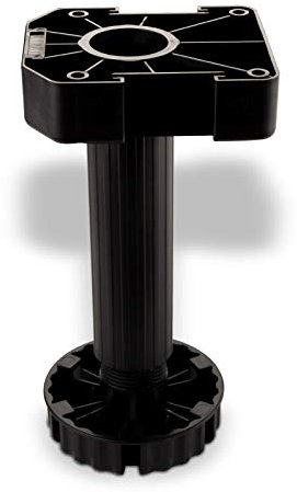 SO-TECH® Juego de 40 Zócalo Mueble Cocina Patas Plásticas Pies para Mueble Patas Regulables Alto 185 mm