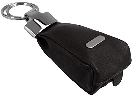 AVANCO Schlüsseltasche Schlüsseletui (178B) Leder Schlüsselmäppchen mit 4 Ringe Neu Farbe Grau