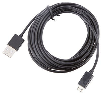 CABLEPELADO Micro USB Cable de Carga de Energía 3 Metros Largo para Compatible con PS4 Controlador Inalámbrico