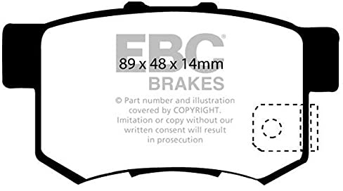 EBC Brakes DP31193C Redstuff Brake Pads, Red Stuff