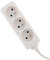 Zenitech - Bloc 3 Prises 16A 2P+T avec Sécurité Enfant - Câble HO5VV-F 3G1mm² 1m - Forme Compacte pour Optimiser Le Rangement - Certifié NF pour Appareils et Luminaires - Blanc - 1m