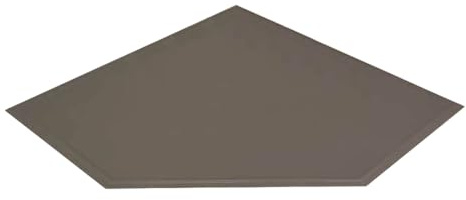 HARK Funkenschutzplatte Metall Winkeleck 1200 x 1200 mm titan – Bodenplatte für Kaminofen & Holzofen – Funkenschutz aus Stahl zum Schutz vor Glut, Asche & Funkenflug
