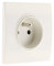 Zenitech - Presa 2P+T 16A con morsetti automatici e graffe - Bianco - Diwone