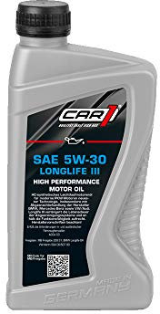 CAR1 Motoröl 5W-30 Longlife Leichtlauf High Performance Motor Motoren Öl Benzin Diesel Ottomotor Benzinmotor Dieselmotor Engine Oil 1L