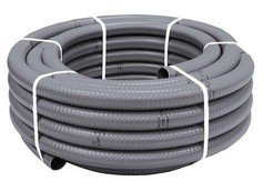 CEPEX - halbstarrer PVC-Schlauch grau Ø 50 Verklebung - Meterware