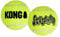 KONG – Squeakair Balls – Premium-Hundespielzeug, Quietschende Tennisbälle, Zahnschonend (3er–Pack) – Für Extra Kleine Hunde