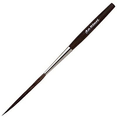 da Vinci Graphic Design Series 707 Short Stroke Brush, Pointed Tip Kazan Squirrel Hair with Extra-Short Black Handle