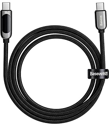 Baseus Typ-C - Typ-C Display Schnelllade- und Datenkabel PD 100W (20V / 5A) 2m schwarz (CATSK-C01)
