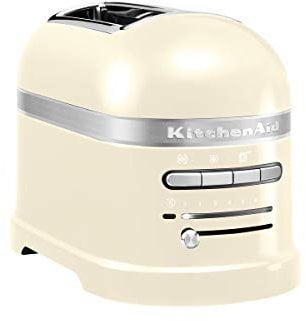 KitchenAid Artisan 2 Slot Electric Toaster 5KMT2204 (Almond Cream), for All sort of breads, Innovative 2-Slice Toaster