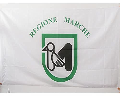 BANDIERA MARCHE 150x90cm - BANDIERA MARCHIGIANA - REGIONE ITALIA 90 x 150 cm foro per asta - AZ FLAG
